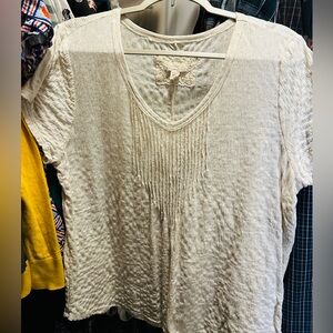 Cupio XL off white pleated top